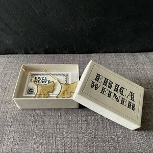 New in box Erica Weiner Gingko Earrings